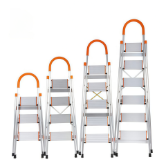 New Listing Home Ladder Folding Multi Purpose Expansion Thickened Indoor Herringbone Ladder Portable Four Step Climbing Ladder