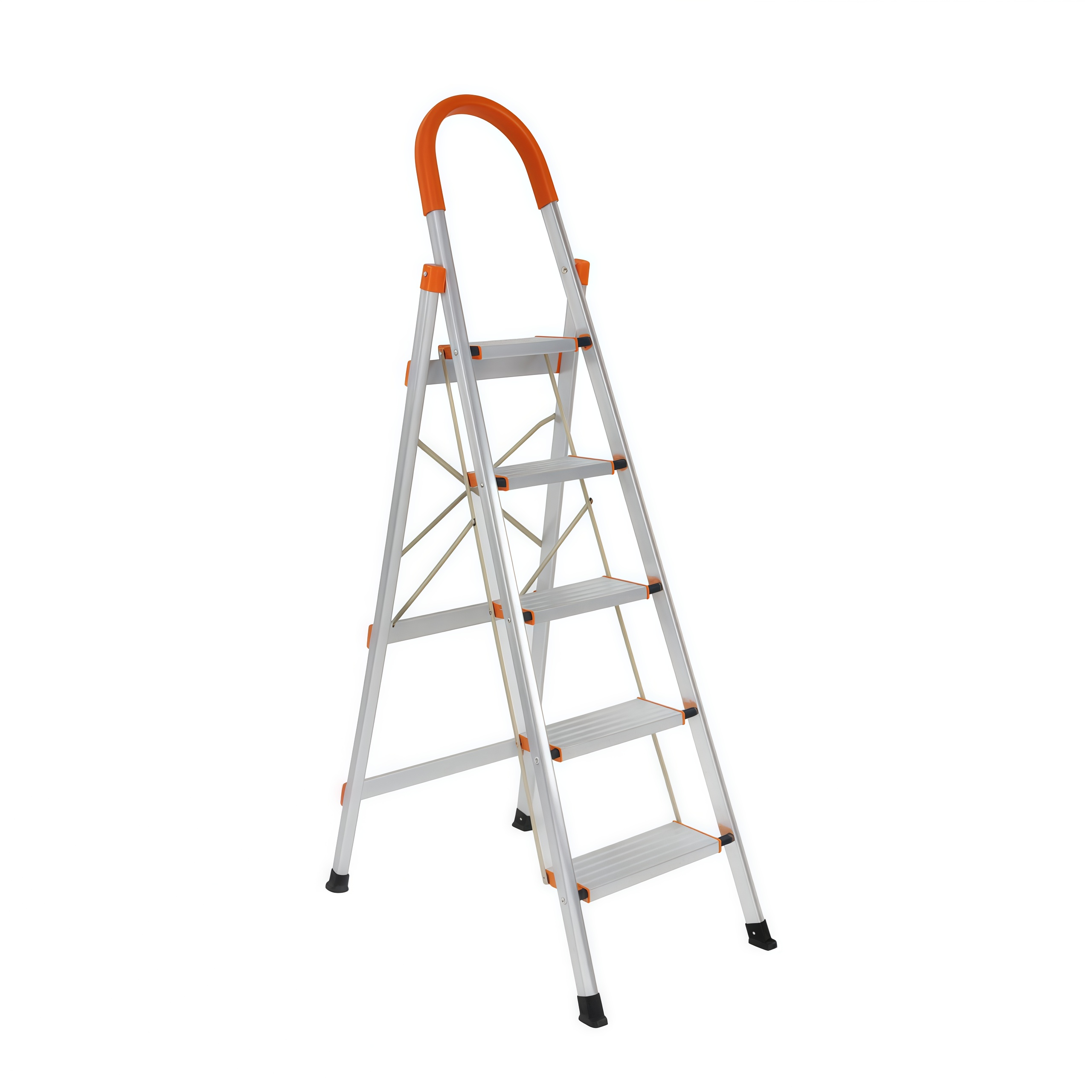 New Listing Home Ladder Folding Multi Purpose Expansion Thickened Indoor Herringbone Ladder Portable Four Step Climbing Ladder