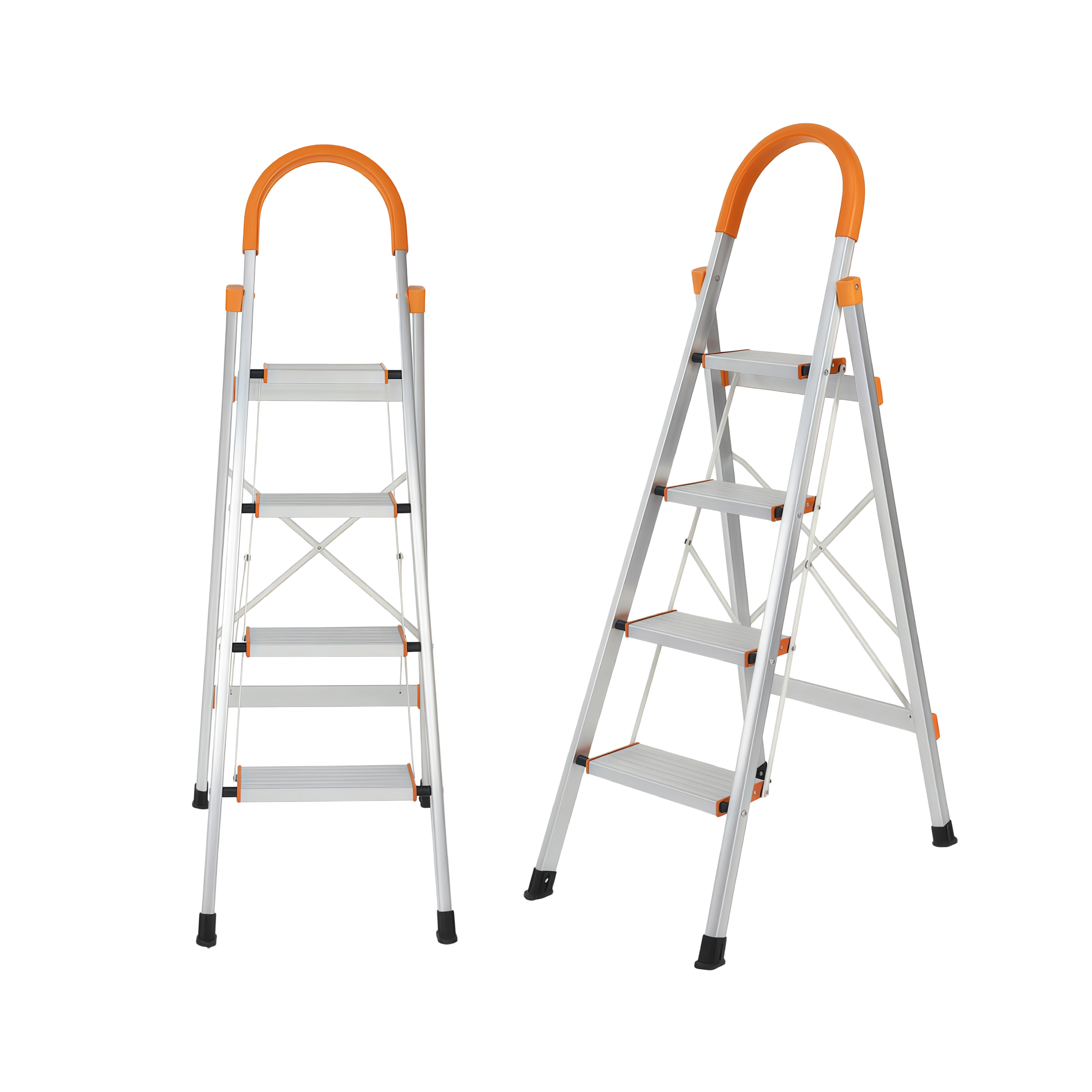 New Listing Home Ladder Folding Multi Purpose Expansion Thickened Indoor Herringbone Ladder Portable Four Step Climbing Ladder