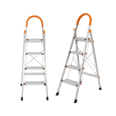 New Listing Home Ladder Folding Multi Purpose Expansion Thickened Indoor Herringbone Ladder Portable Four Step Climbing Ladder