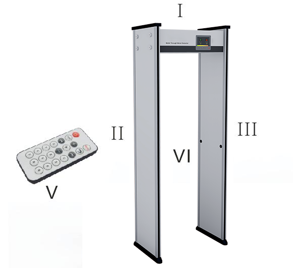 GS3000D High Sensitivity Outdoor Walk Through Metal Detector
