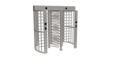 GS G535-2 Tandem-Drehkreuz in voller Höhe (zwei Spuren) für die Perimetersicherheit