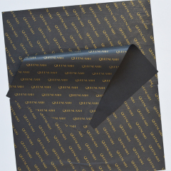 Hot Sale Custom Black Paper Golden Logo Print Tissue Wrapping Paper