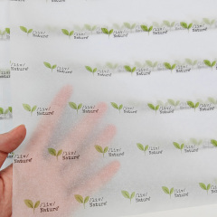 17g One Color Logo Print Tissue Paper For Clothing Gift Wrapping