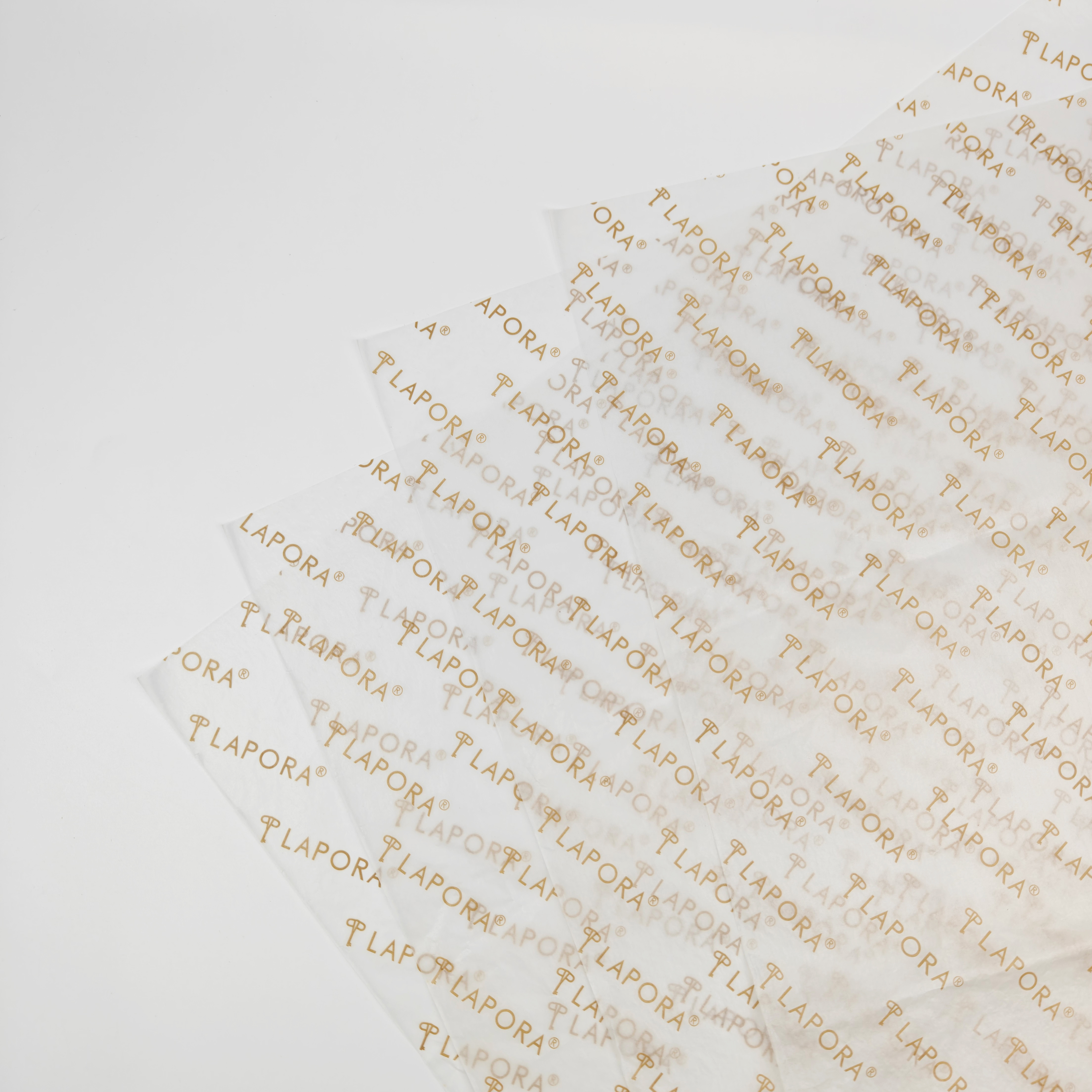 Custom Golden Logo White Tissue Paper 17 GSM for Retail Packaging E-commerce Wrapping