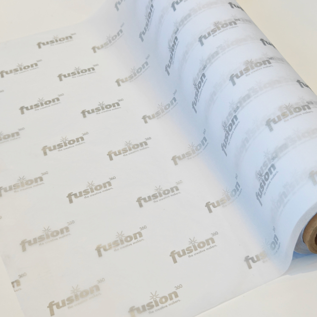 Custom Silver Brand Logo Tissue Wrapping Paper