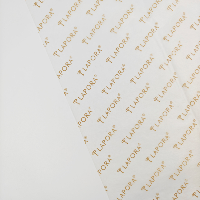 17g One Color Logo Print Tissue Paper For Clothing Gift Wrapping