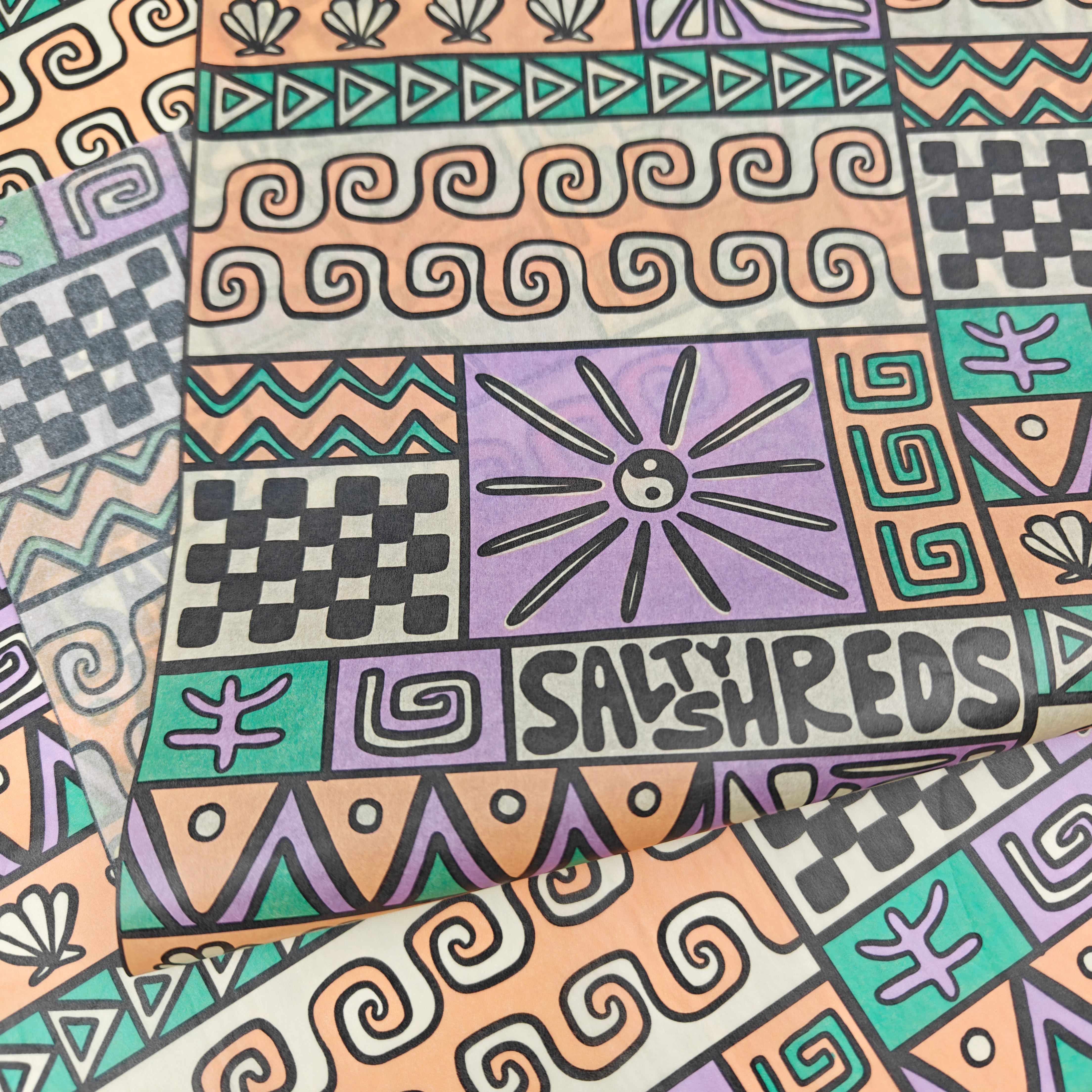 Custom printed Logo Tissue Wrapping Paper With Logo For Brands Clothing Packaging