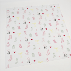 Customized Printed Multiple Color logo Gift White Tissue Paper Clothes Shoes Wrapping Tissue Paper