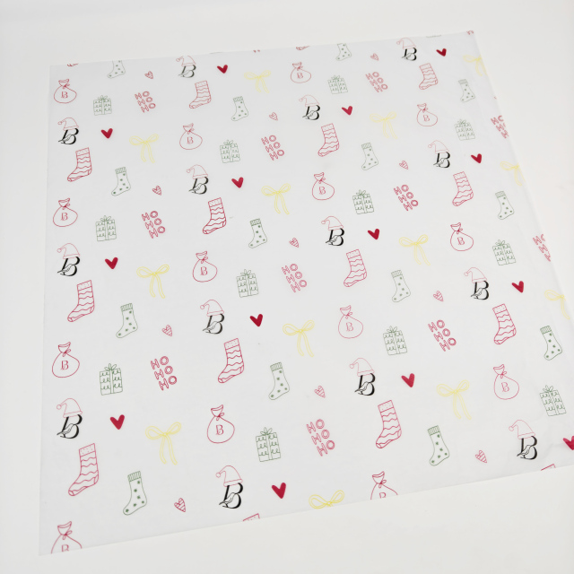 Customized Printed Multiple Color logo Gift White Tissue Paper Clothes Shoes Wrapping Tissue Paper
