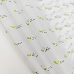 17g One Color Logo Print Tissue Paper For Clothing Gift Wrapping