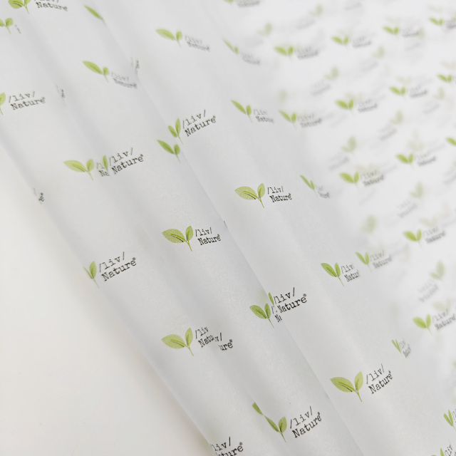 17g One Color Logo Print Tissue Paper For Clothing Gift Wrapping
