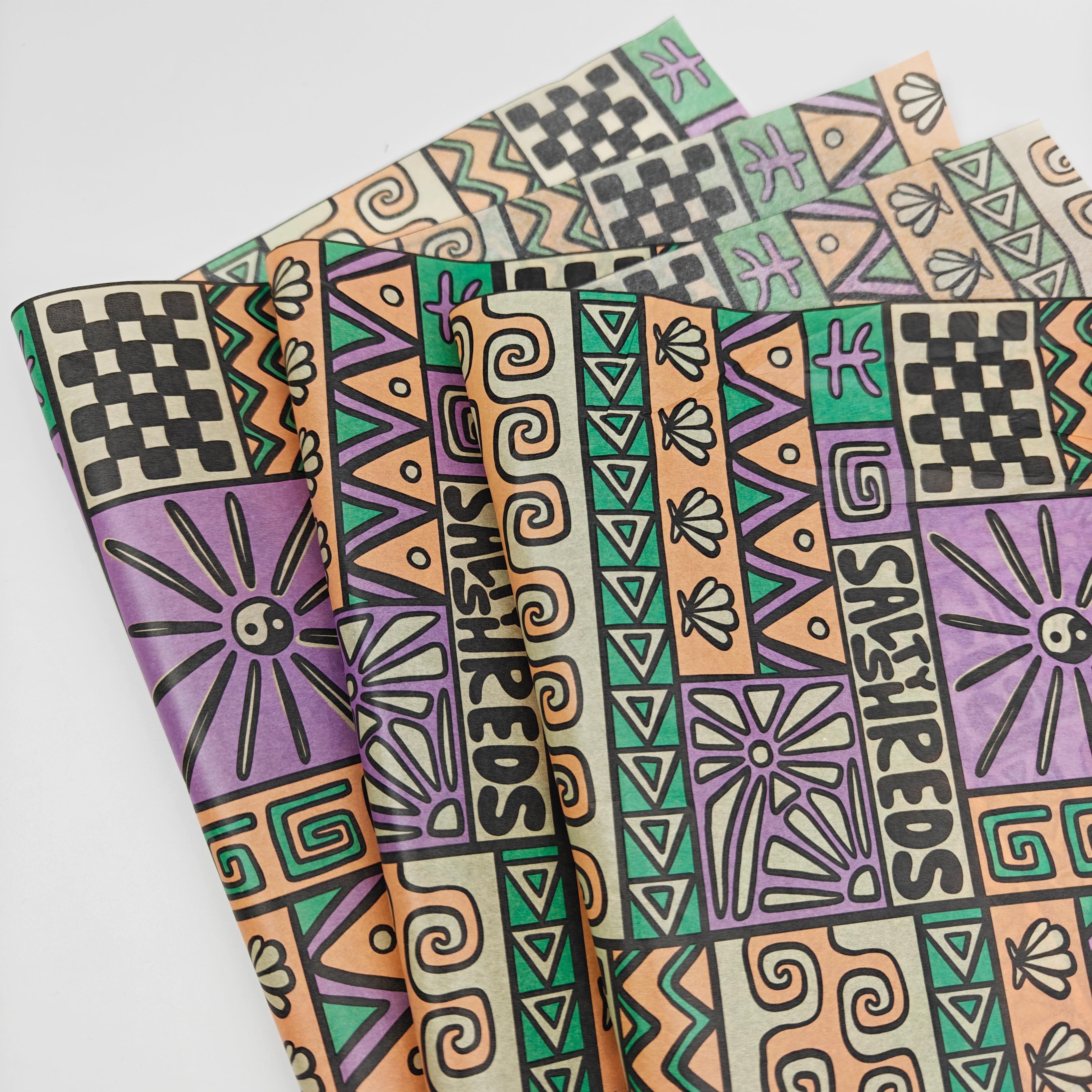 Custom printed Logo Tissue Wrapping Paper With Logo For Brands Clothing Packaging