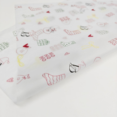 Customized Printed Multiple Color logo Gift White Tissue Paper Clothes Shoes Wrapping Tissue Paper