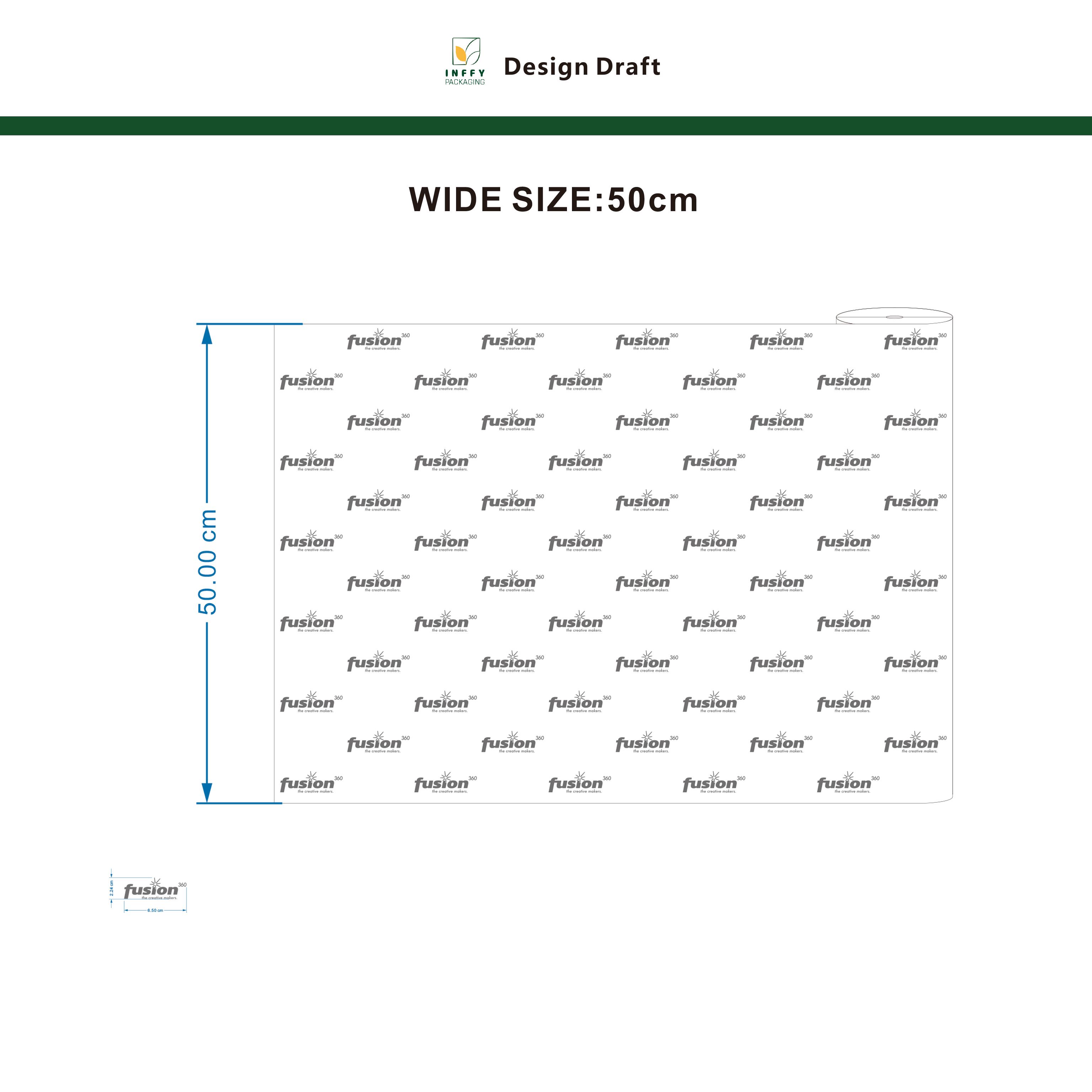 Custom Silver Brand Logo Tissue Wrapping Paper