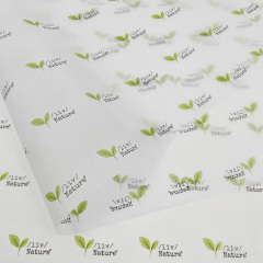 17g One Color Logo Print Tissue Paper For Clothing Gift Wrapping