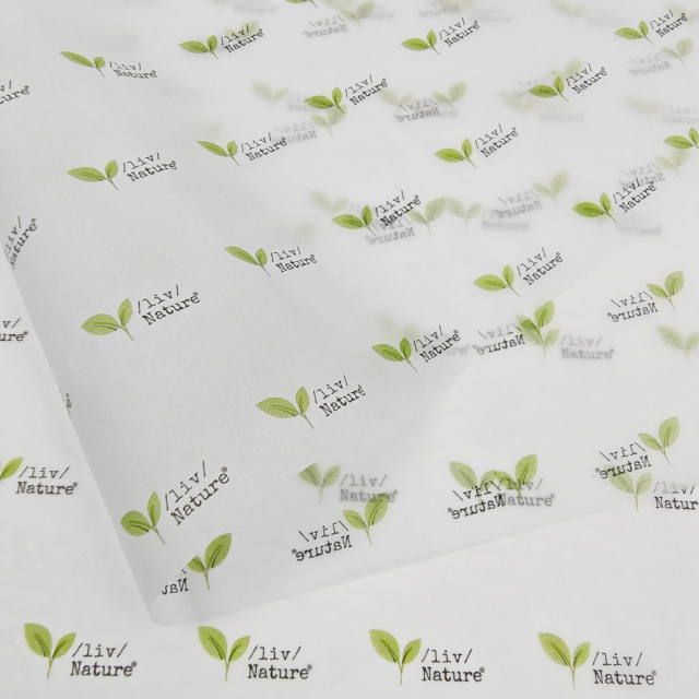 17g One Color Logo Print Tissue Paper For Clothing Gift Wrapping