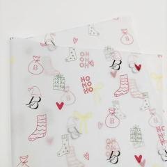 Customized Printed Multiple Color logo Gift White Tissue Paper Clothes Shoes Wrapping Tissue Paper