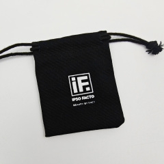 Luxury Custom logo Different Sizes Clothes Canvas Packing Cotton Pouch Drawstring Dust Bag Recyclable Clothing Promotional Pouch