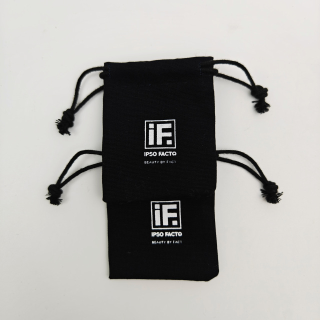 Luxury Custom logo Different Sizes Clothes Canvas Packing Cotton Pouch Drawstring Dust Bag Recyclable Clothing Promotional Pouch