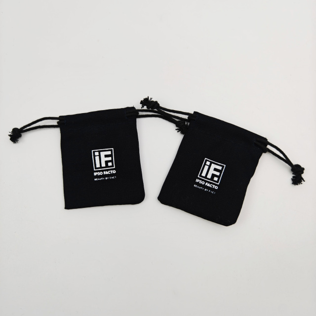 Luxury Custom logo Different Sizes Clothes Canvas Packing Cotton Pouch Drawstring Dust Bag Recyclable Clothing Promotional Pouch