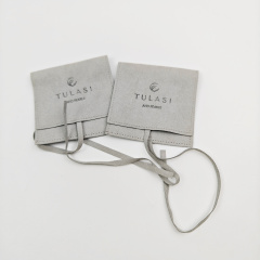 Hot Sale Microfiber Envelope Flap Microfiber Jewelry Pouch With Logo Luxury Personalized Ring Necklace Pouch Bags