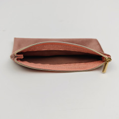 Custom Logo Printed Small Makeup Pouch Velvet Zipper Bag Luxury Eco-Friendly Silk Pouch Bag Jewelry Packaging