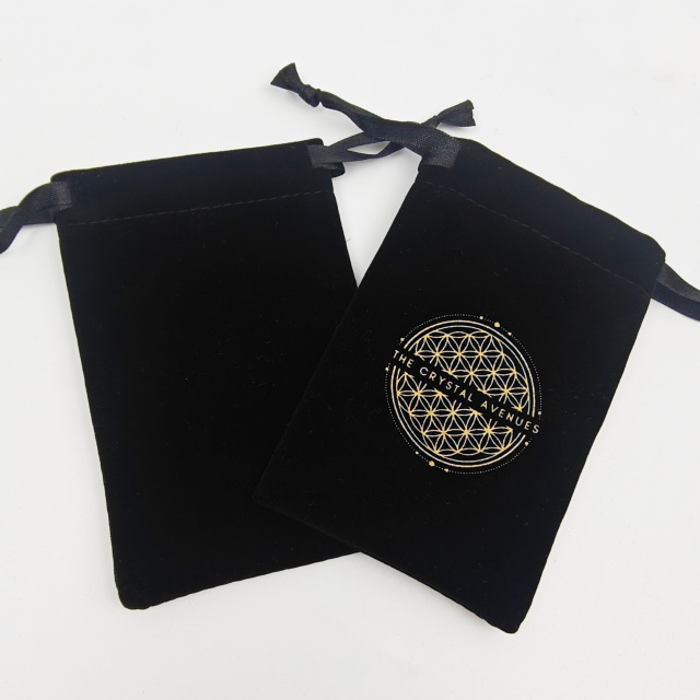 Luxury Custom Logo Bundle Wig Velvet Packaging Bag With Ribbon Recyclable Velvet Dust Bag