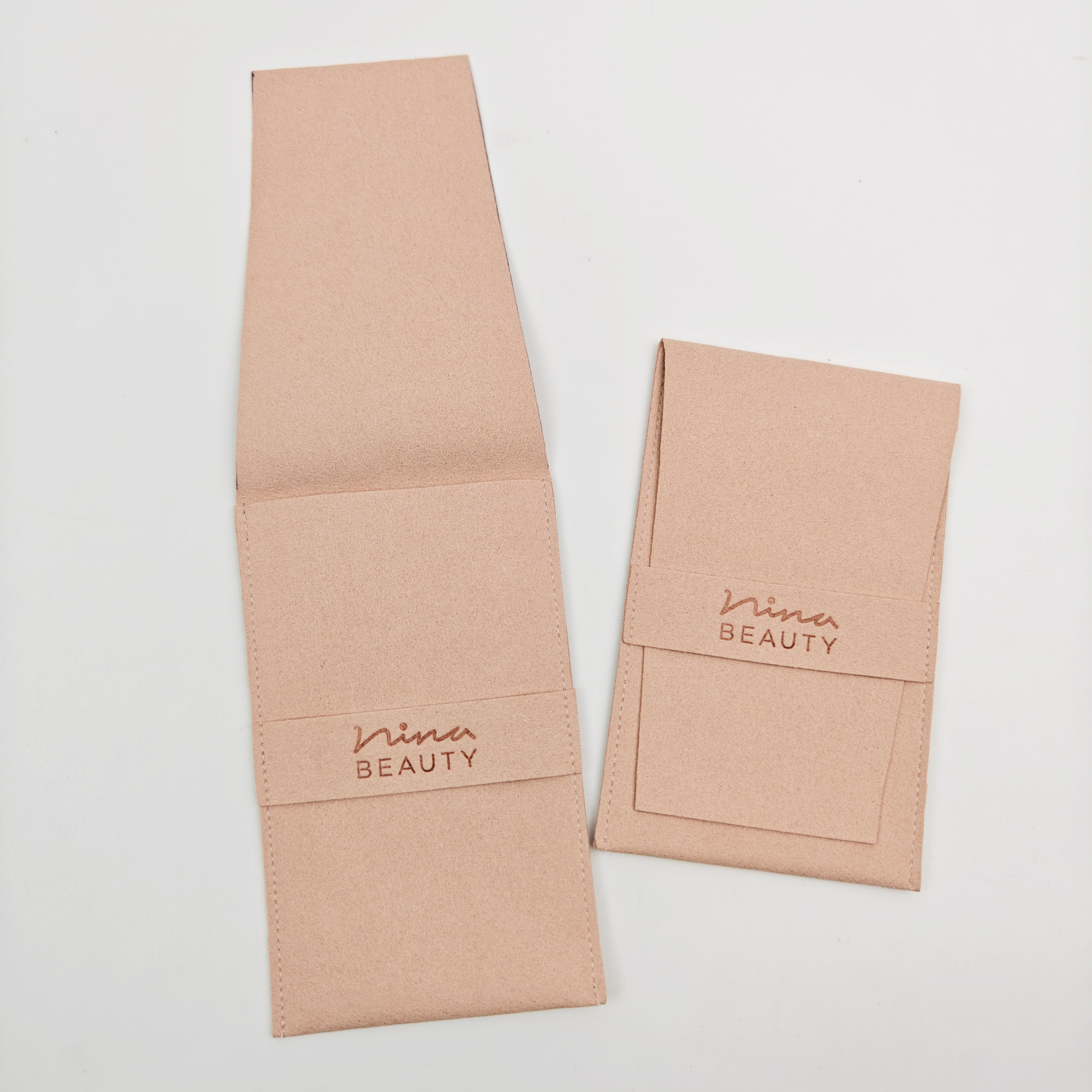 Customized Portable Travel Earrings Bracelet Microfiber Pouch Jewelry Organizer Wholesale Portable Wedding Favors Jewelry Pouches Packaging With Logo