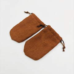 Hot Sale Gift Promotions Velvet Faux Suede Pouch Drawstring High Quality Durable Custom Design Velvet Jewelry Pouch