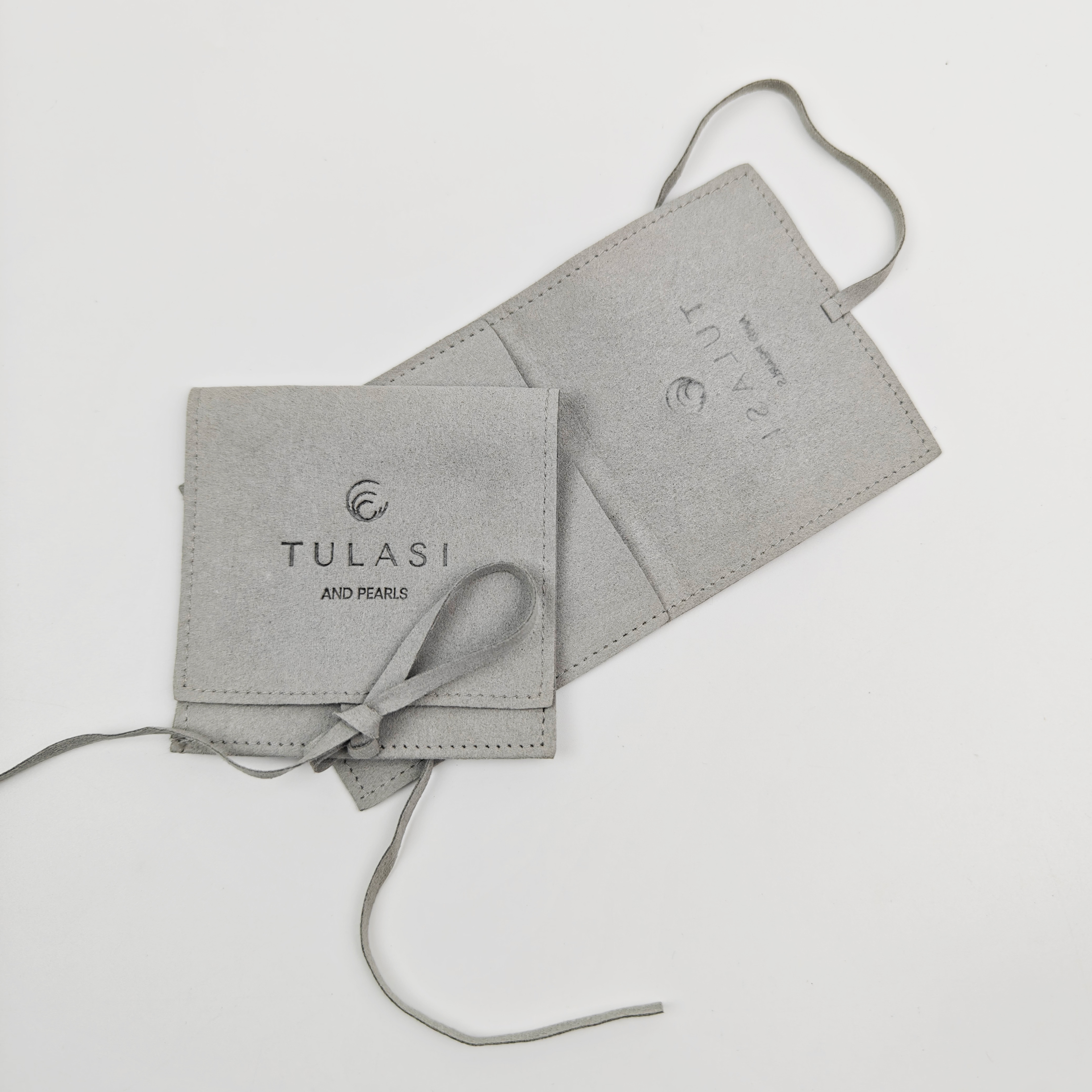 Hot Sale Microfiber Envelope Flap Microfiber Jewelry Pouch With Logo Luxury Personalized Ring Necklace Pouch Bags