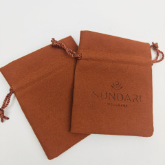 Hot Sale OEM Customizable Logo Gift Jewelry Pouch High Quality Necklace Earring Jewelry Microfiber Pouch