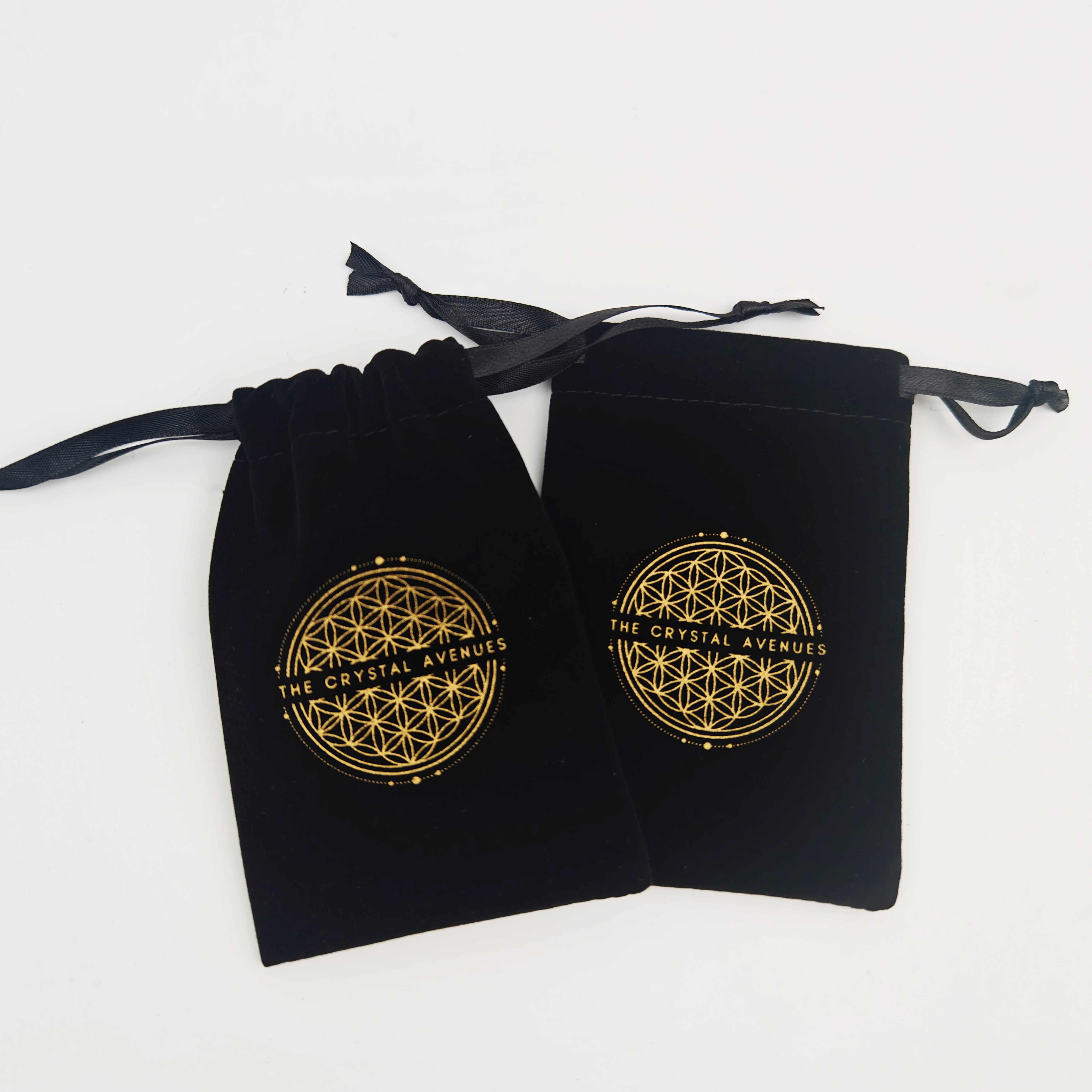 Luxury Custom Logo Bundle Wig Velvet Packaging Bag With Ribbon Recyclable Velvet Dust Bag