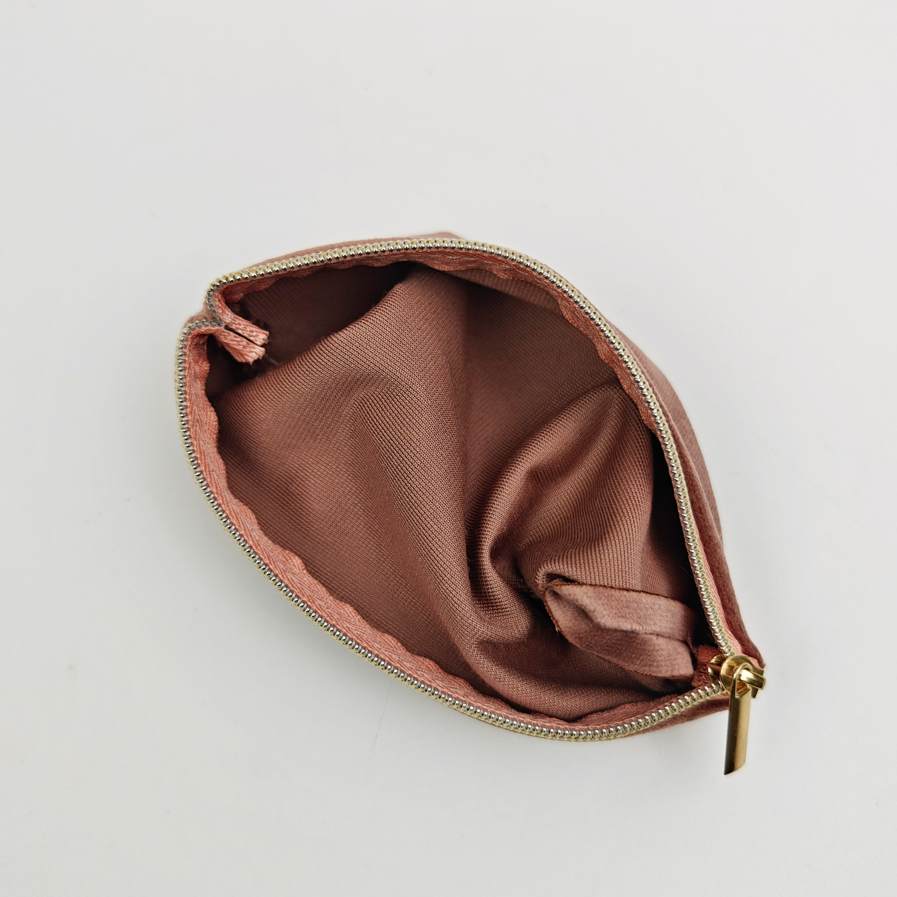 Custom Logo Printed Small Makeup Pouch Velvet Zipper Bag Luxury Eco-Friendly Silk Pouch Bag Jewelry Packaging