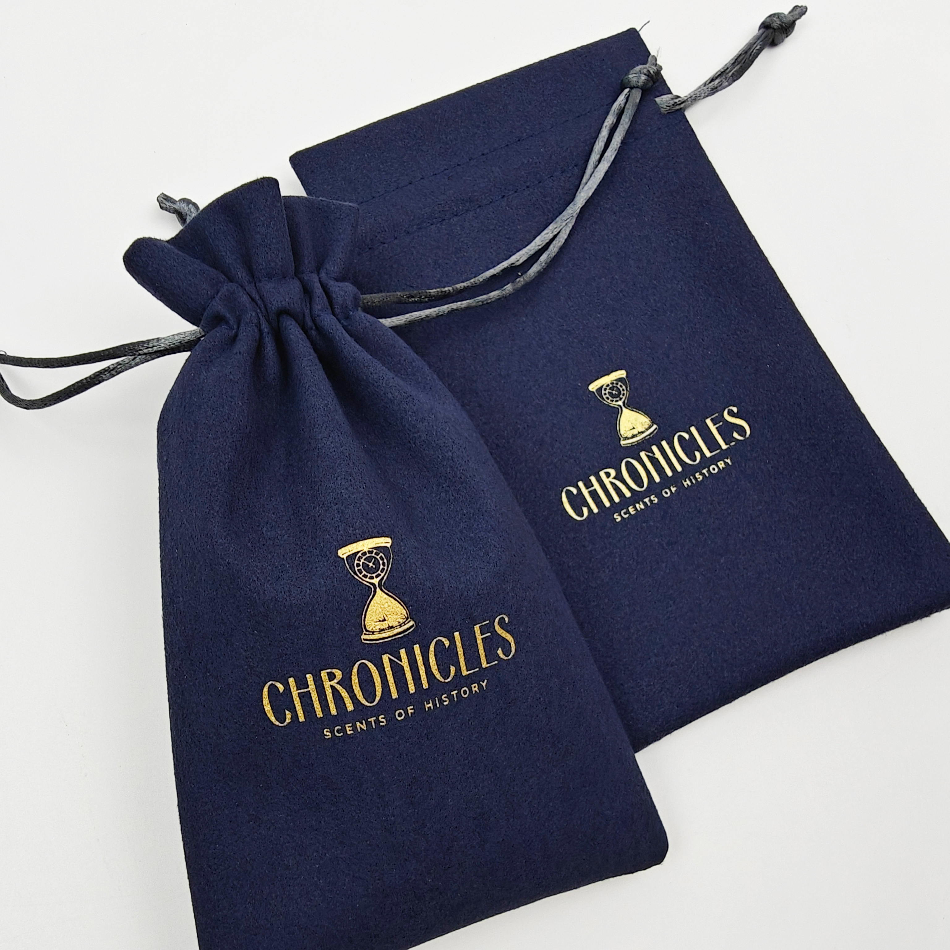 Personalized Golden Logo  Microfiber Packaging Pouch Hot Sale Eco Friendly Microfiber Jewelry Drawstring Pouch