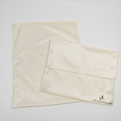 Recyclable Super Soft Dust Suede Velvet Envelope Pouch Custom Logo Printed Flap Jewelry Cloth Envelope Pouch