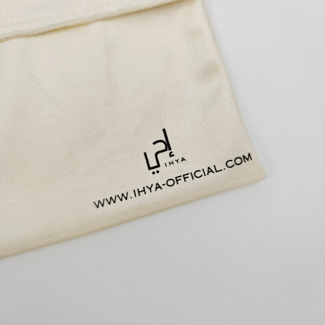 Recyclable Super Soft Dust Suede Velvet Envelope Pouch Custom Logo Printed Flap Jewelry Cloth Envelope Pouch