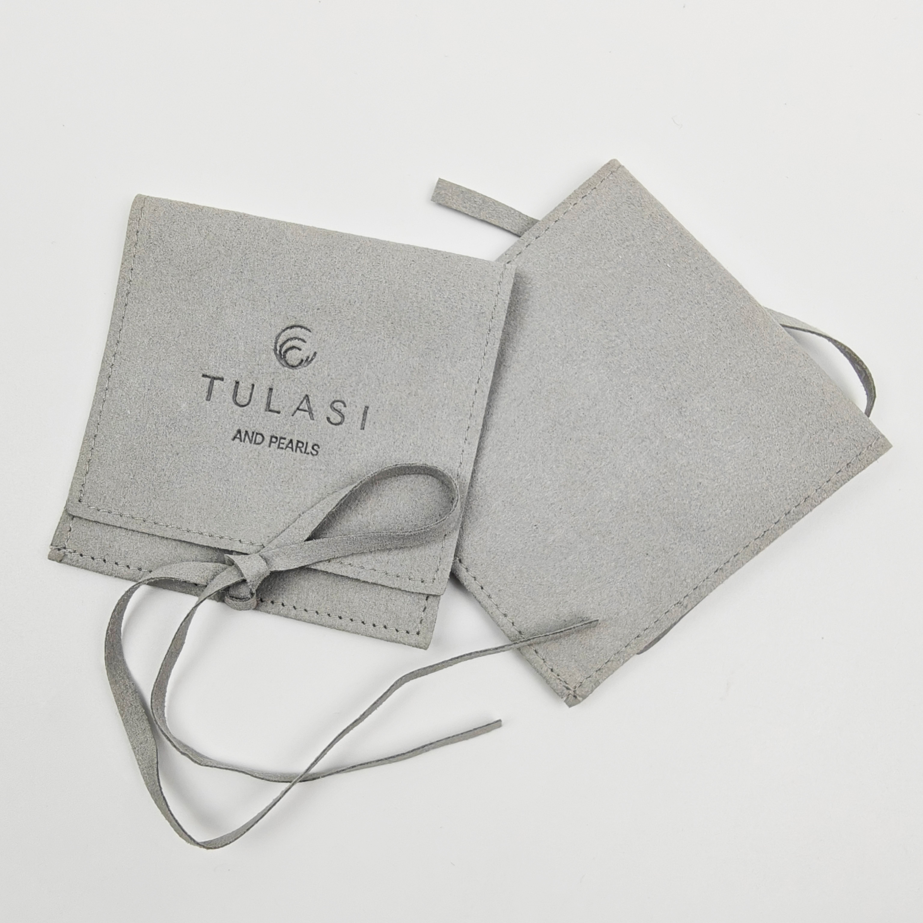 Hot Sale Microfiber Envelope Flap Microfiber Jewelry Pouch With Logo Luxury Personalized Ring Necklace Pouch Bags