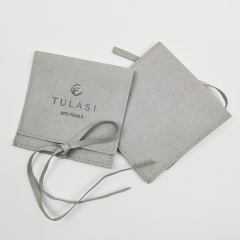 Hot Sale Microfiber Envelope Flap Microfiber Jewelry Pouch With Logo Luxury Personalized Ring Necklace Pouch Bags
