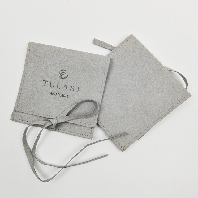 Hot Sale Microfiber Envelope Flap Microfiber Jewelry Pouch With Logo Luxury Personalized Ring Necklace Pouch Bags