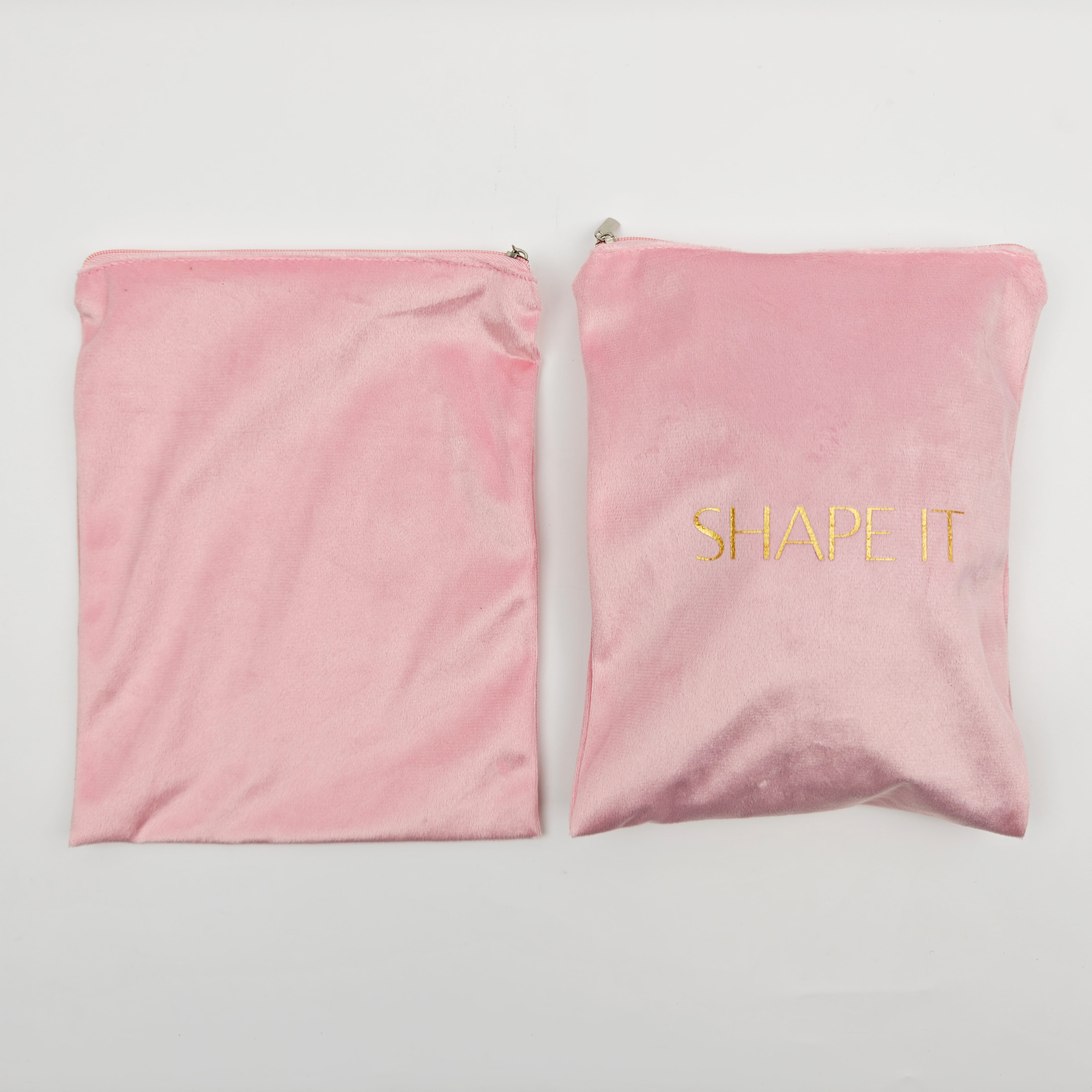 Custom Logo Printed Cosmetic Velvet Makeup Bag Eco Friendly Portable Brush Storage Zipper Pouch Bag