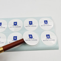 China Manufacturer Custom Printed Logo Anti-counterfeit Waterproof Synthetic Paper Adhesive Vinyl PVC Sticker for Grocery