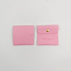 Oem Customized Logo Microfiber Envelope Bag Necklace Bracelet Ring Perfume Packaging Drawstring Bag Jewelry Pouch