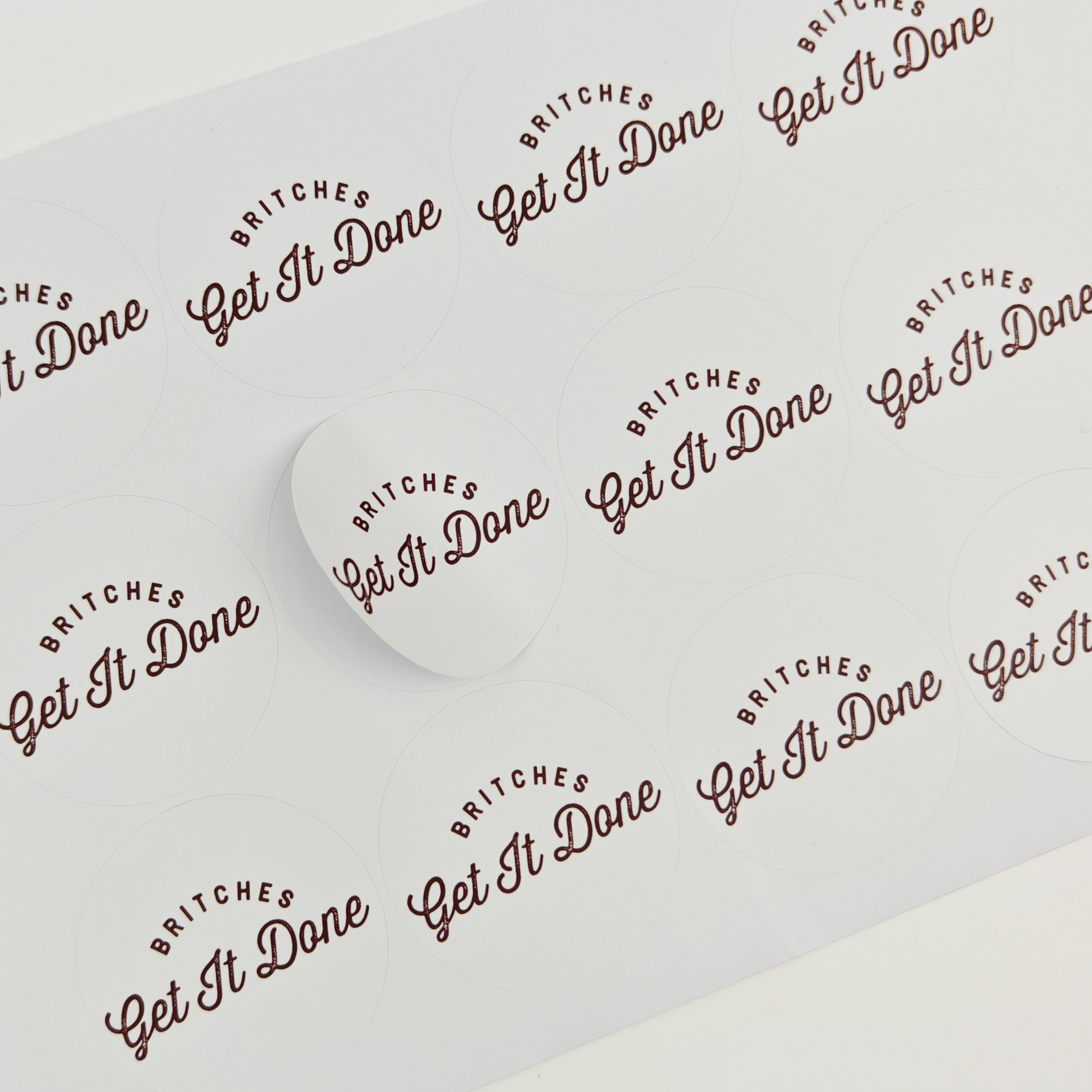 Business Stickers Custom logo Adhesive Business Sealing Sticker Personalized Eco-friendly Factory Wholesale Paper Label Stickers
