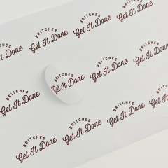 Business Stickers Custom logo Adhesive Business Sealing Sticker Personalized Eco-friendly Factory Wholesale Paper Label Stickers