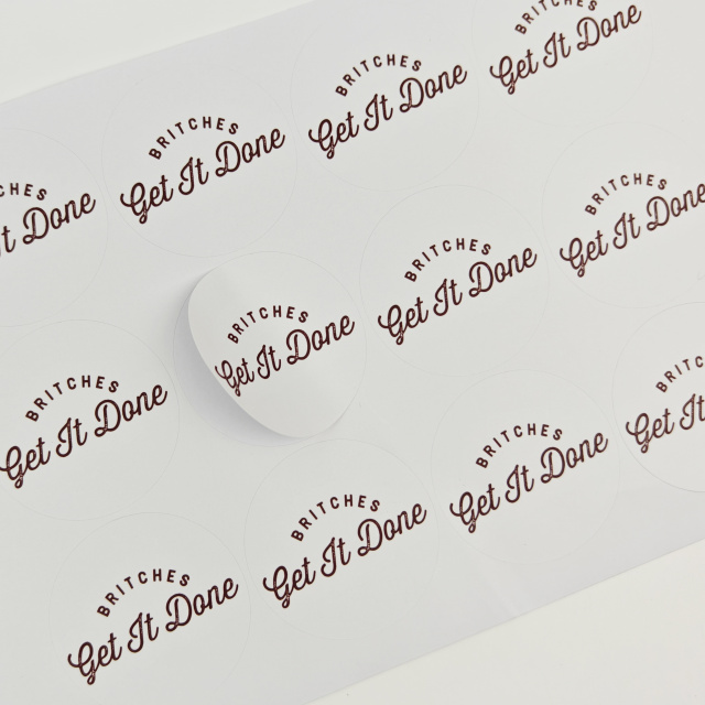 Business Stickers Custom logo Adhesive Business Sealing Sticker Personalized Eco-friendly Factory Wholesale Paper Label Stickers