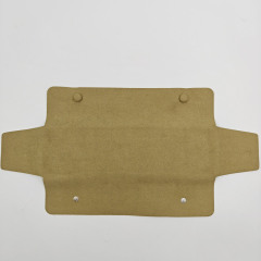 Luxury Recycled Microfiber Jewelry Pouch Bag Custom Logo Wholesale Printed Button Necklace Packing Pouch