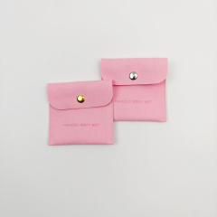 Oem Customized Logo Microfiber Envelope Bag Necklace Bracelet Ring Perfume Packaging Drawstring Bag Jewelry Pouch
