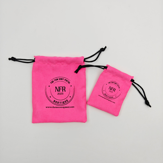 Hot Sale OEM Customizable Faux Suede Drawstring Jewelry Pouch High Quality Velvet Jewelry Pouch For Gifts