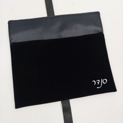 Wholesale Custom Logo Envelope Flap Pouch Packaging Dust Bag Luxury Soft Faux Suede Clothes Handbag Hair Packaging Wig Dust Bag